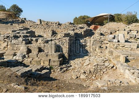 The South Gate In Ancient City Troy. Turkey