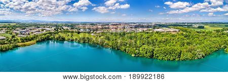 View of Illkirch-Graffenstaden town near Strasbourg - Bas-Rhin, France