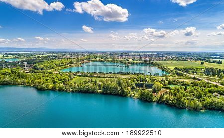 Lakes between Illkirch-Graffenstaden and Eschau near Strasbourg - Bas-Rhin, France