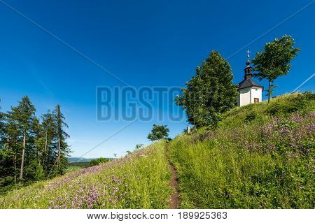 Chapel of St. Anne on Vysker hill in Bohemian Paradise.