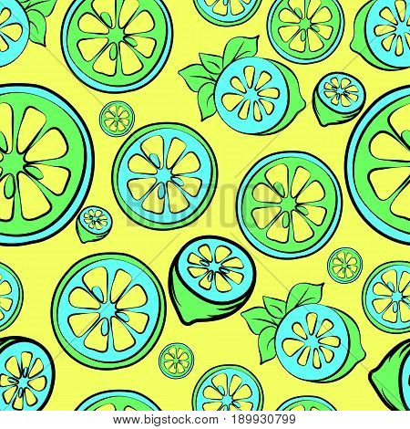 Summer sale background with lemon. Summer sale banner.