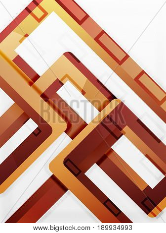 Rectangle tube elements, 3d background