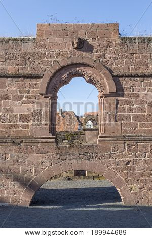Famous Old Ruins Of Castle From King Barbarossa, The Kaiserpfalz