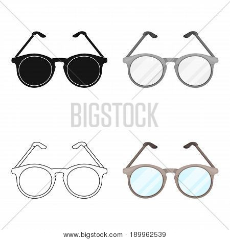 Glasses for sight.Old age single icon in cartoon style vector symbol stock illustration .