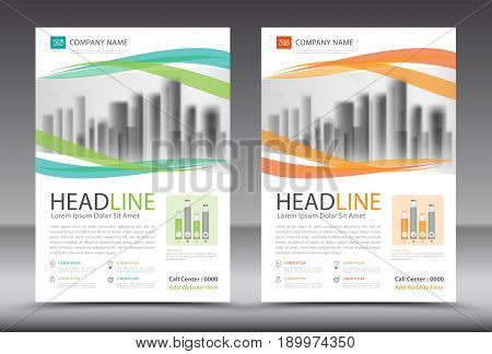 Business brochure flyer template annual report cover design advertisement printing magazine ads leaflet