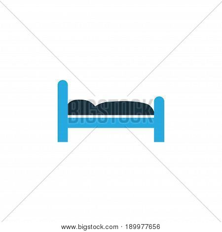 Doss Colorful Icon Symbol. Premium Quality Isolated Bed Element In Trendy Style.