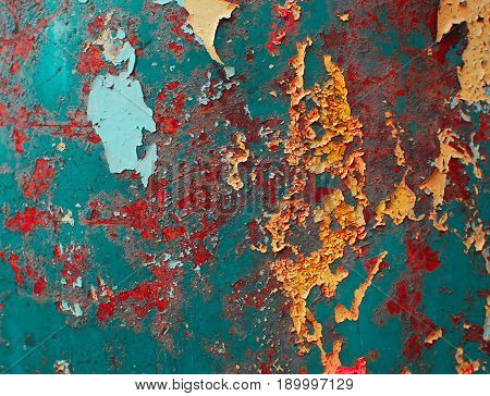 Tial and orange vintage color. grange texture background for your design