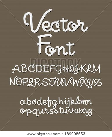 Handwritten alphabet letters vector. ABC for your design. Easy to use and edit letters.