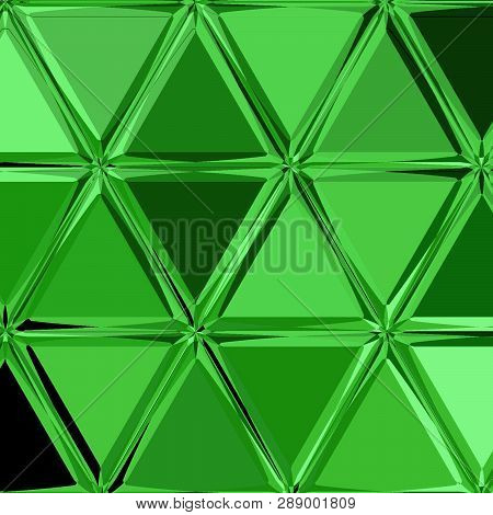 Abstract Geomatics Triangle Block Pattern Green Wallpaper