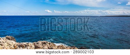 Beautiful Sea Shore In Cyprus. A View Of A Sea Shore In Kavo Greko Nenar Aiya Napa, Cyprus