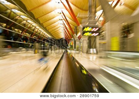 schießen Sie genommen in t4 Flughafenterminal, Madrid.