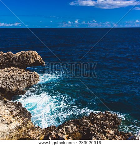 Beautiful Sea Shore In Cyprus. A View Of A Sea Shore In Kavo Greko Nenar Aiya Napa, Cyprus