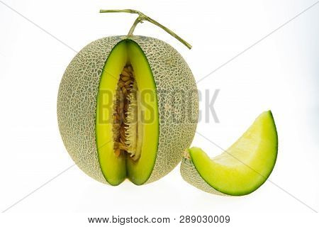 Cantaloupe Melon Isolated ..