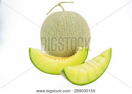 Cantaloupe Melon Isolated ..