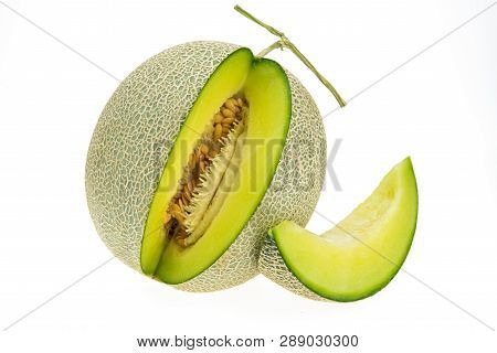Cantaloupe Melon Isolated ..
