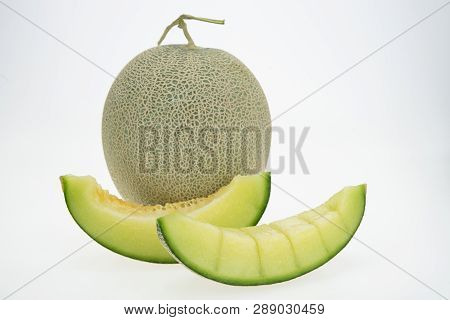 Cantaloupe Melon Isolated ..