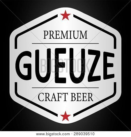 Prenium Gueuze Craft Beer Lable Web Badge Icon