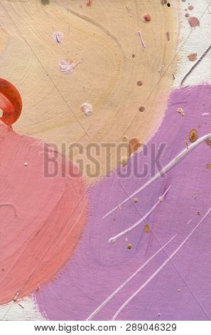 Abstract Pastel Colorful Background. Soft Peach Orange Color. Pink And Purple Design Gradient Colors