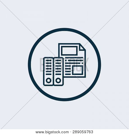 Documents Icon Isolated On White Background. Documents Icon Simple Sign. Documents Icon Trendy And M