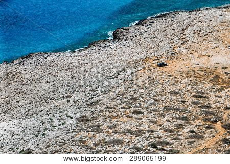 Sea Caves Near Cape Greko. Mediterranean Sea