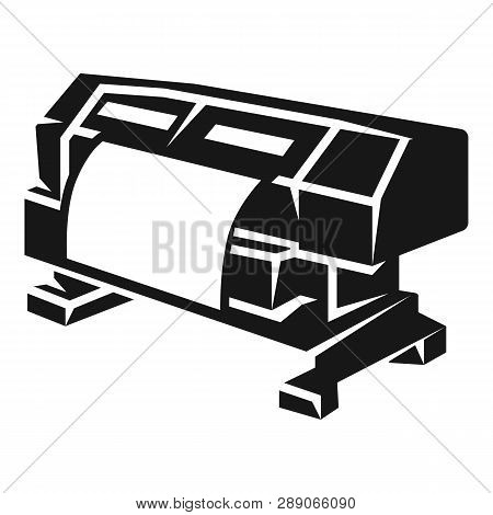 Large Format Printer Icon. Simple Illustration Of Large Format Printer Icon For Web Design Isolated 