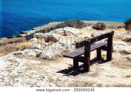 Sea Caves Near Cape Greko. Mediterranean Sea