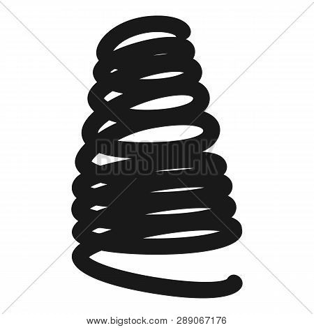 Hot Spiral Icon. Simple Illustration Of Hot Spiral Icon For Web Design Isolated On White Background
