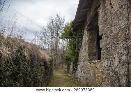 Abandoned Village Slapnik In Region Goriška Brda, Slovenia.