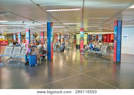 LINATE, ITALY - CIRCA NOVEMBER, 2017: interior shot of Milan Linate Airport.
