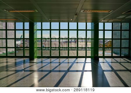 LINATE, ITALY - CIRCA NOVEMBER, 2017: interior shot of Milan Linate Airport.
