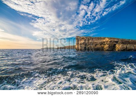 Beautiful Landscape Of Blue Lagoon Of Malta Island