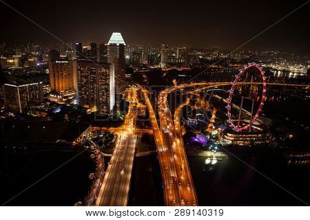 Singapore area at nite