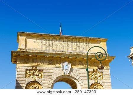 Porte Du Peyrou, Montpellier, France. Inscr: Louis The Great Reigned 72 Yr., Conspirator Nations Wer