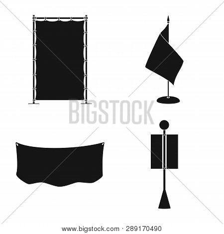 Vector Illustration Of Material And Media  Icon. Set Of Material And Textile  Vector Icon For Stock.