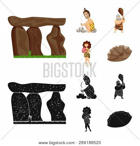 Vector Design Of Evolution  And Prehistory Icon. Set Of Evolution  And Development  Vector Icon For 
