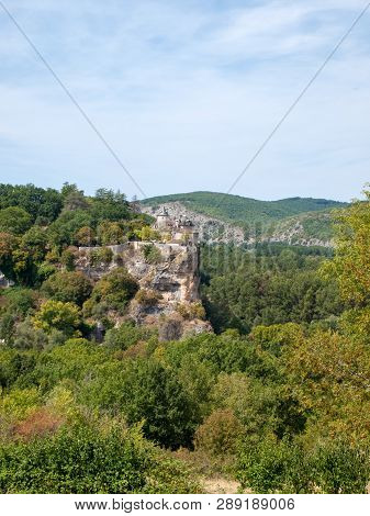 Castle Of Belcastel In Lacave. Lot, Midi-pyrenees, France