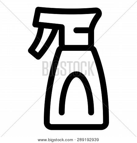 Spray Wash Bottle Icon. Outline Spray Wash Bottle Icon For Web Design Isolated On White Background