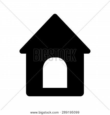 Doghouse Icon. Vector Illustration Style Is A Flat Iconic Doghouse Symbol.