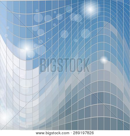 Abstract Blue Background Square Pattern. Vector. Eps10.