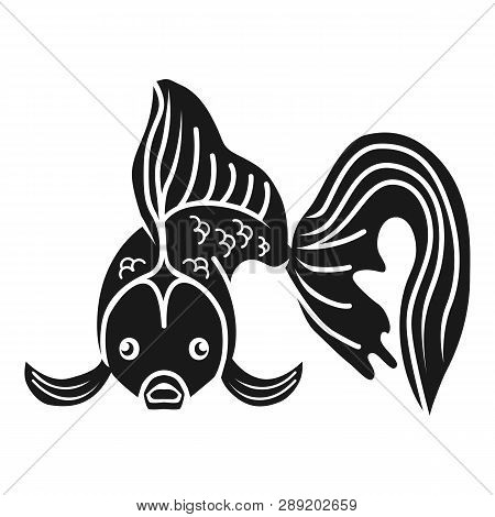 Goldfish Front View Icon. Simple Illustration Of Goldfish Front View Icon For Web Design Isolated On