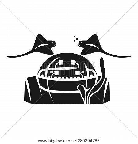 Oceanarium Icon. Simple Illustration Of Oceanarium Icon For Web Design Isolated On White Background