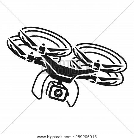 Drone Maneuvering Icon. Simple Illustration Of Drone Maneuvering Icon For Web Design Isolated On Whi