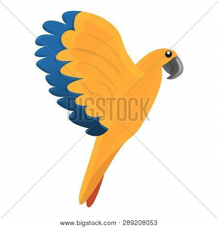 Pionus Parrot Icon. Cartoon Of Pionus Parrot Icon For Web Design Isolated On White Background