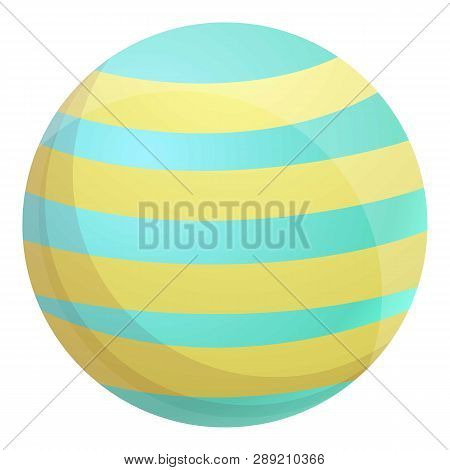 Pool Swim Ball Icon. Cartoon Of Pool Swim Ball Icon For Web Design Isolated On White Background