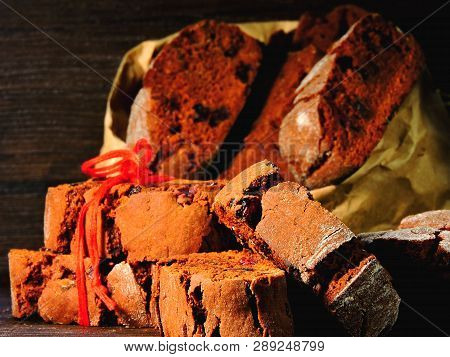 Delicious Homemade Biscotti. A Chocolate Biscotti Festive.