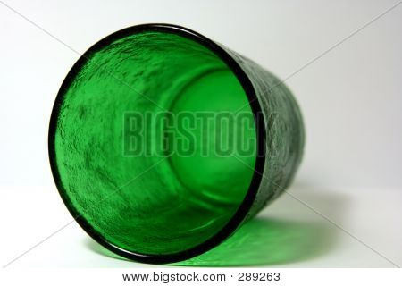 En grøn glas