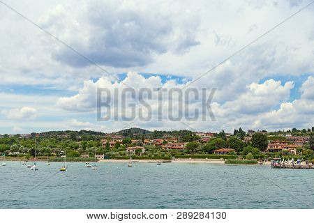 Manerba Del Garda Is A Quiet Resort Town On The Western Shore Of Lake Garda, Located In The Valtenes
