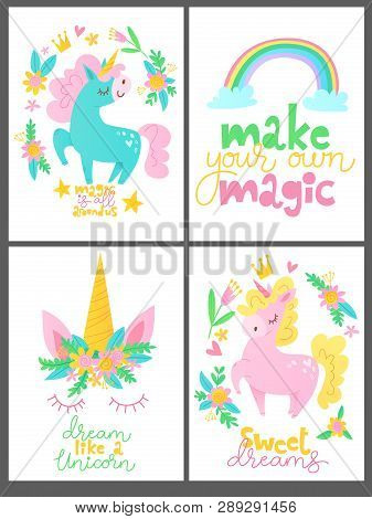 Sey Of Four Children Room Decorations With