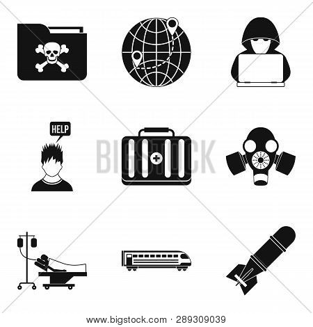 Gunman Icons Set. Simple Set Of 9 Gunman Icons For Web Isolated On White Background