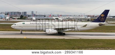Airplane Takeoff From Airport